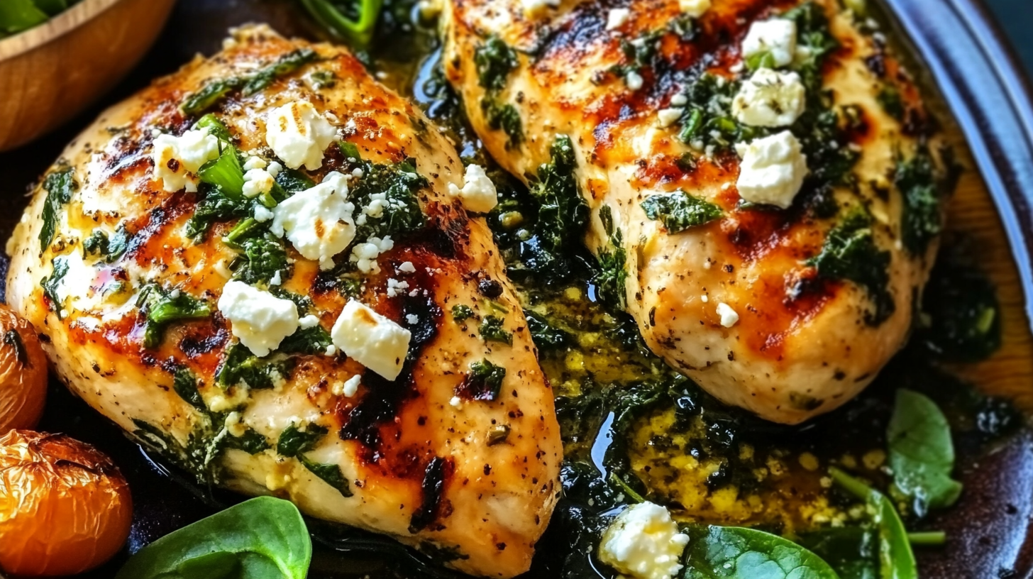 Spinach and Feta Stuffed Chicken Breasts