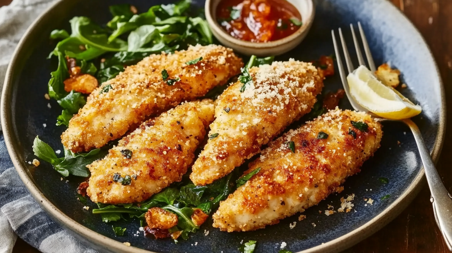 Parmesan-Crusted Chicken Strips