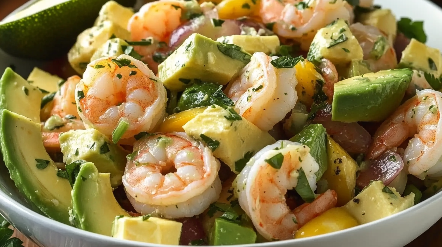 Avocado Shrimp Salad with Lime Dressing