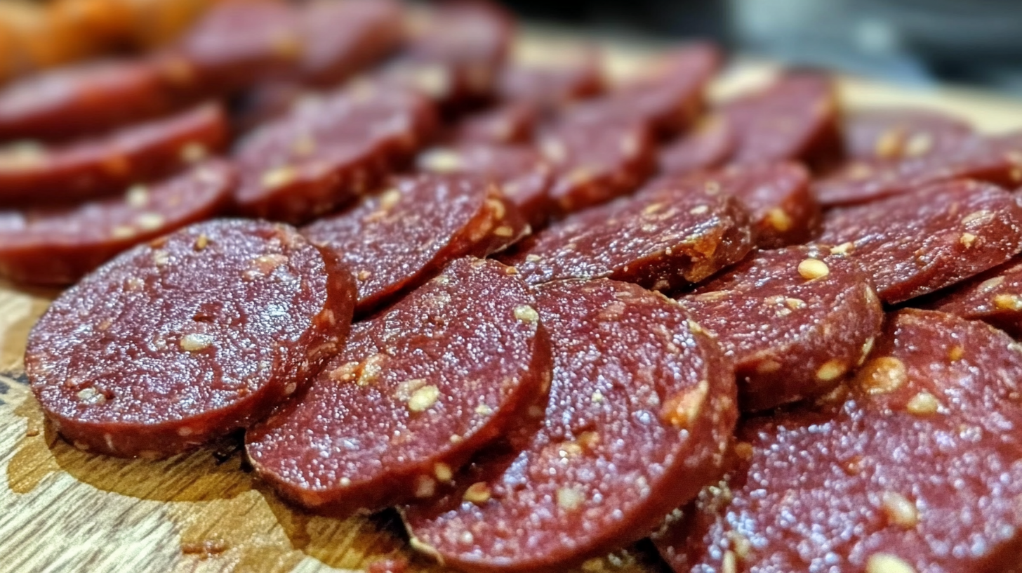 Homemade Venison Pepperoni