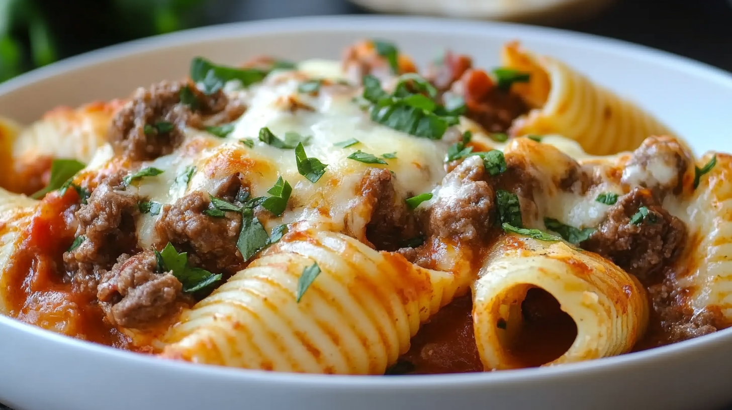 Creamy Ricotta Beef Stuffed Shells Pasta