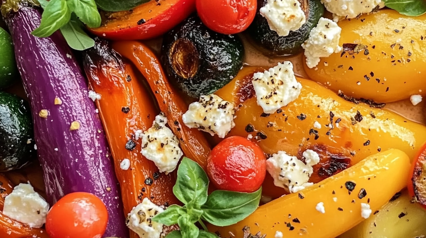 Mediterranean Roasted Vegetables with Oregano and Feta