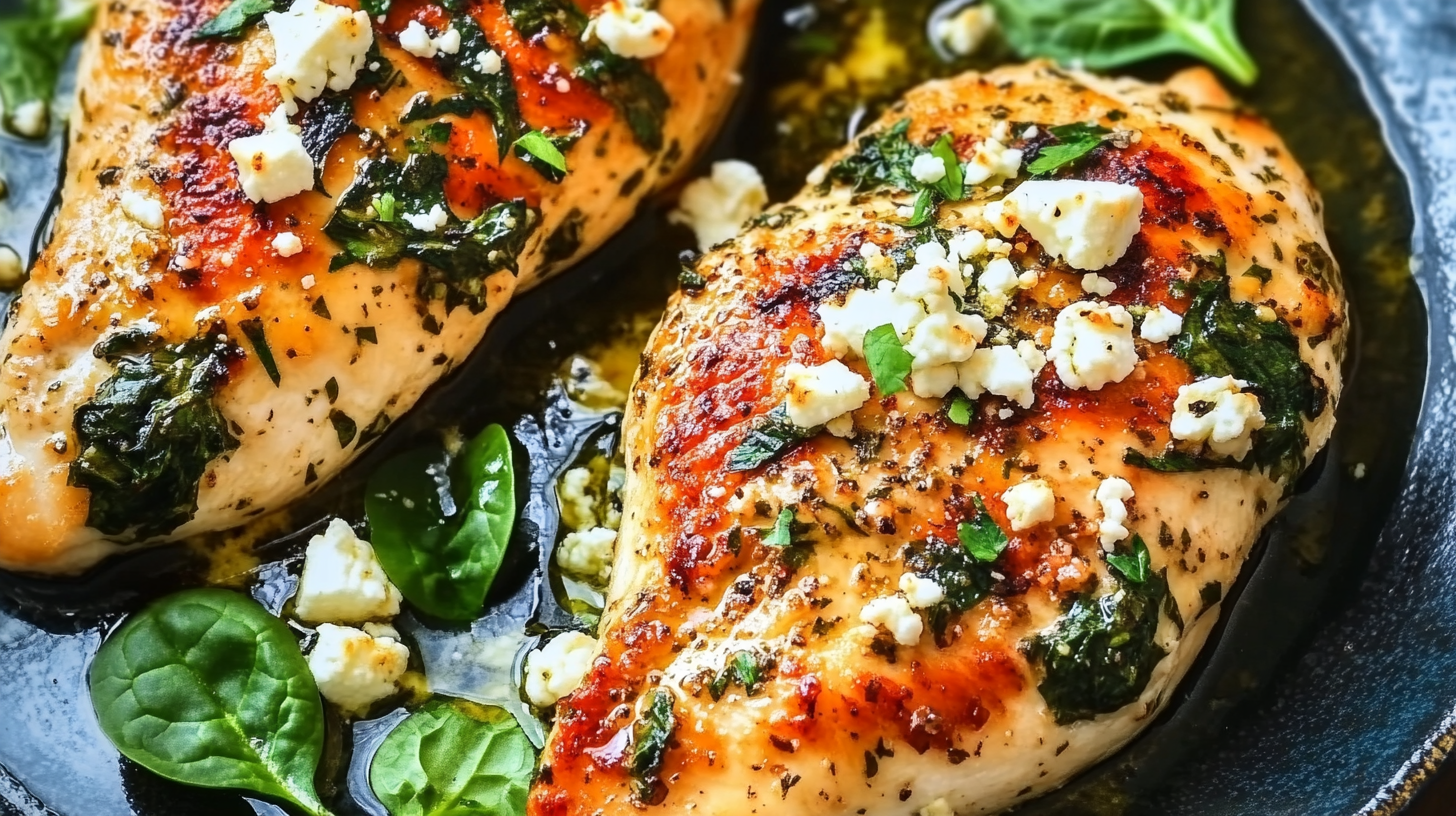 Spinach and Feta Stuffed Chicken Breasts
