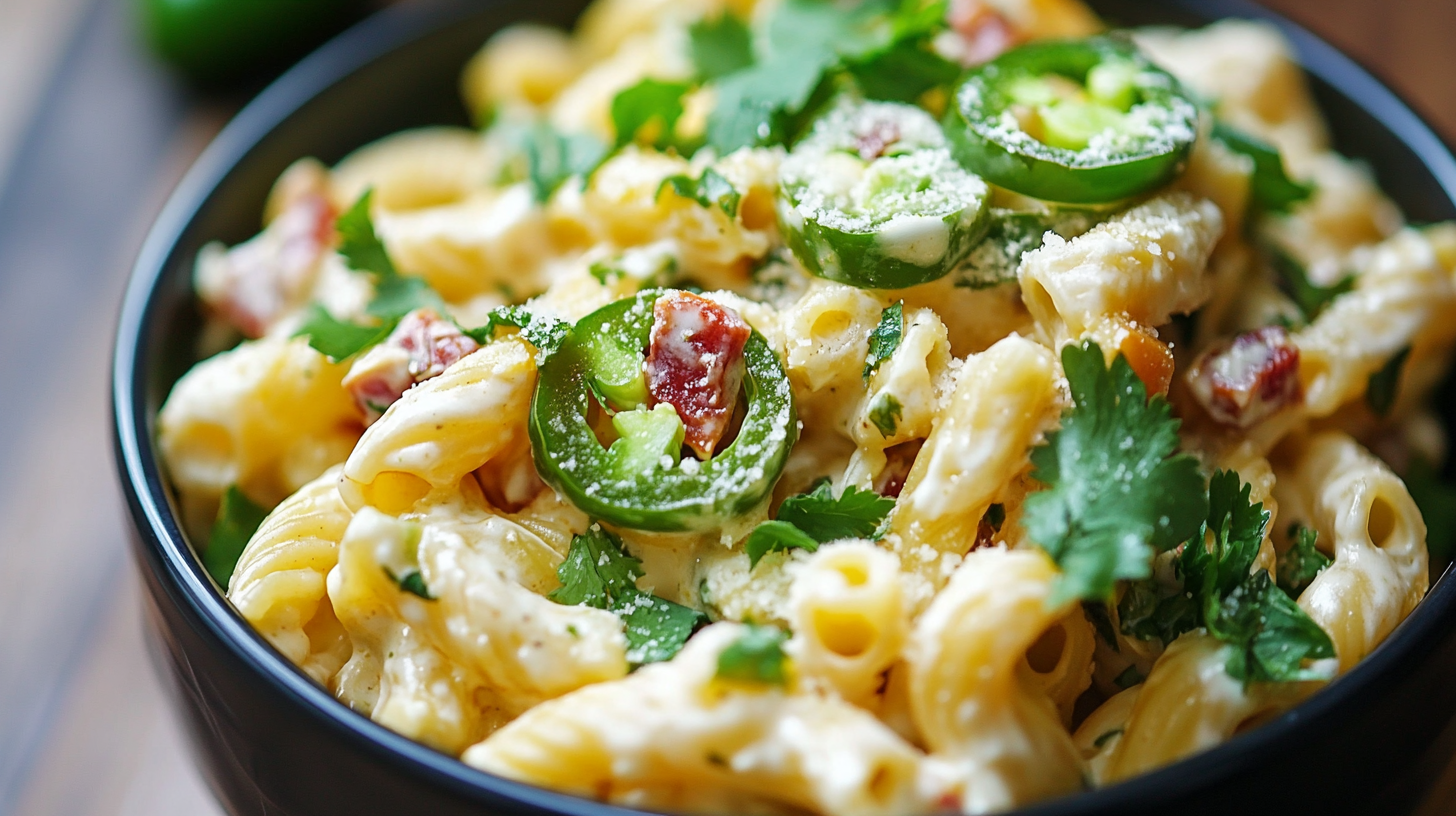 Cheesy Jalapeño Popper Pasta Salad