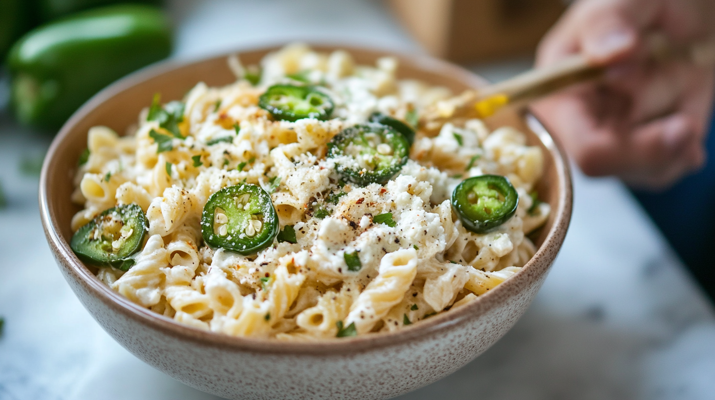 Cheesy Jalapeño Popper Pasta Salad