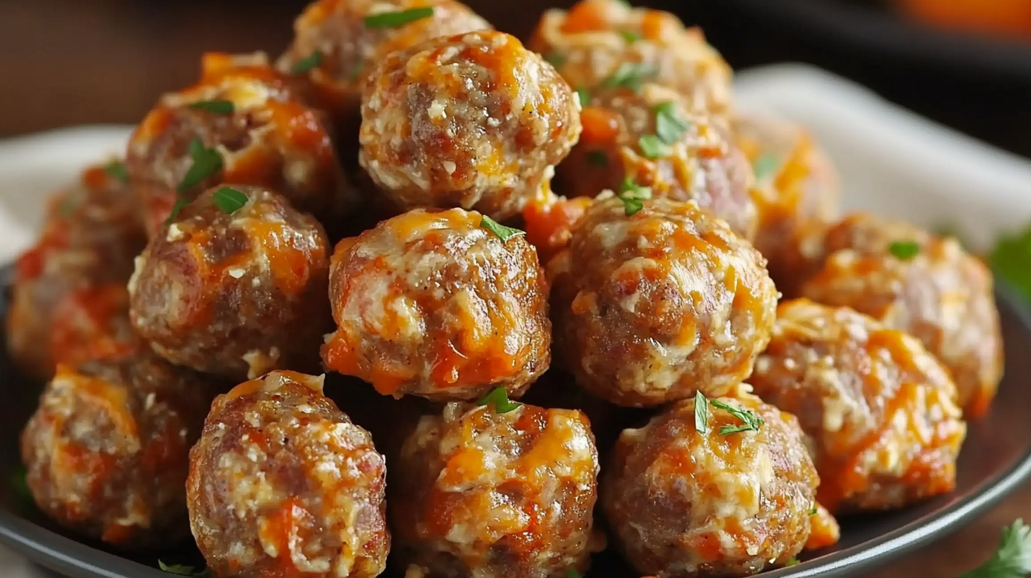 Rotel Cream Cheese Sausage Balls