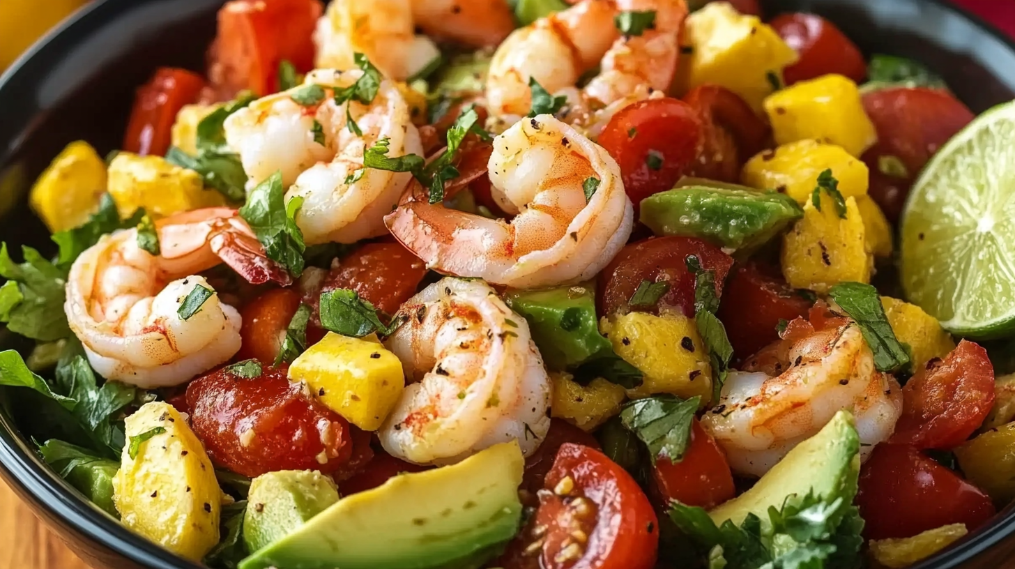 Avocado Shrimp Salad with Lime Dressing