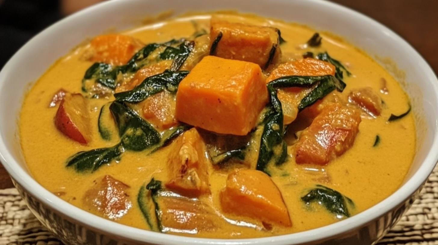 Sweet Potato and Coconut Curry Soup