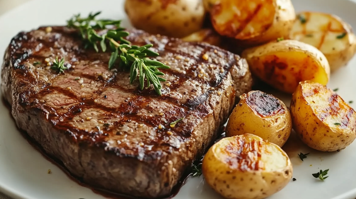 Steak and Baked Potatoes