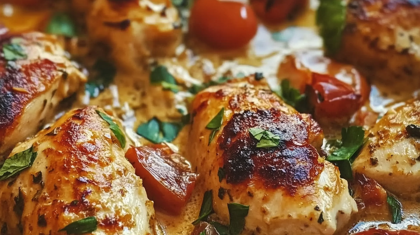 One Pan Creamy Tuscan Chicken