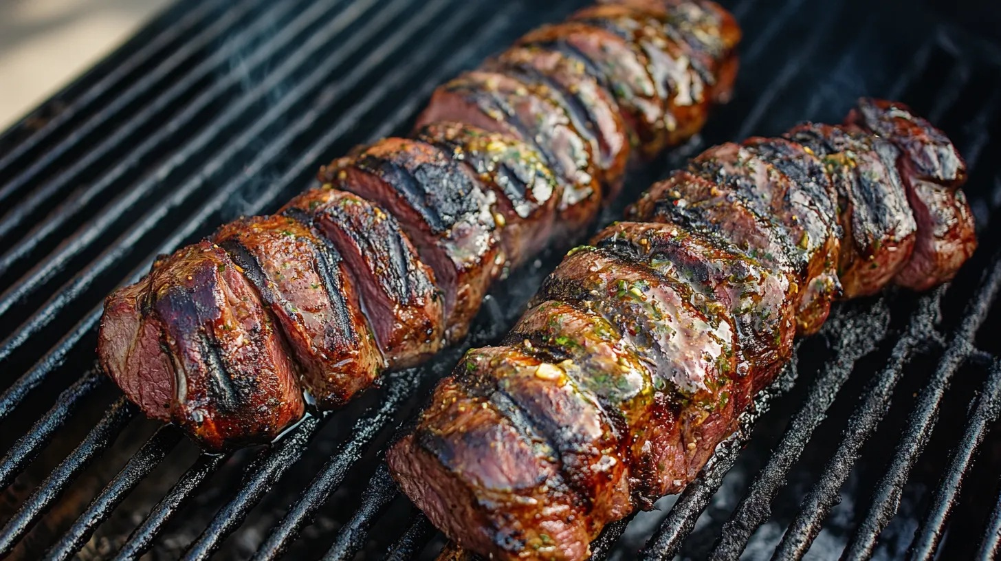 Grilled Venison Backstrap with Jalapeño Cilantro Sauce