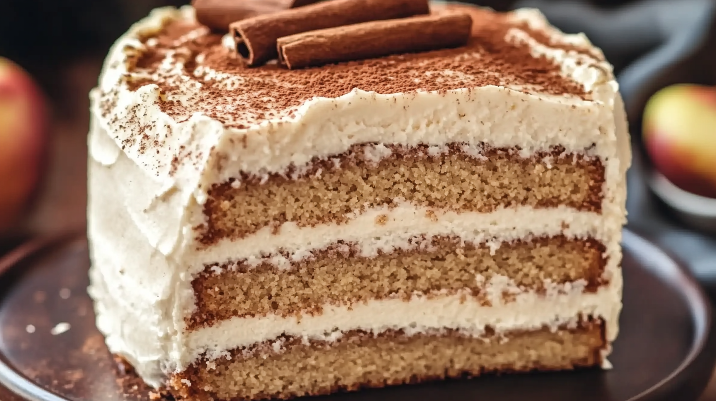 Applesauce Cake with Cinnamon Cream Cheese Frosting