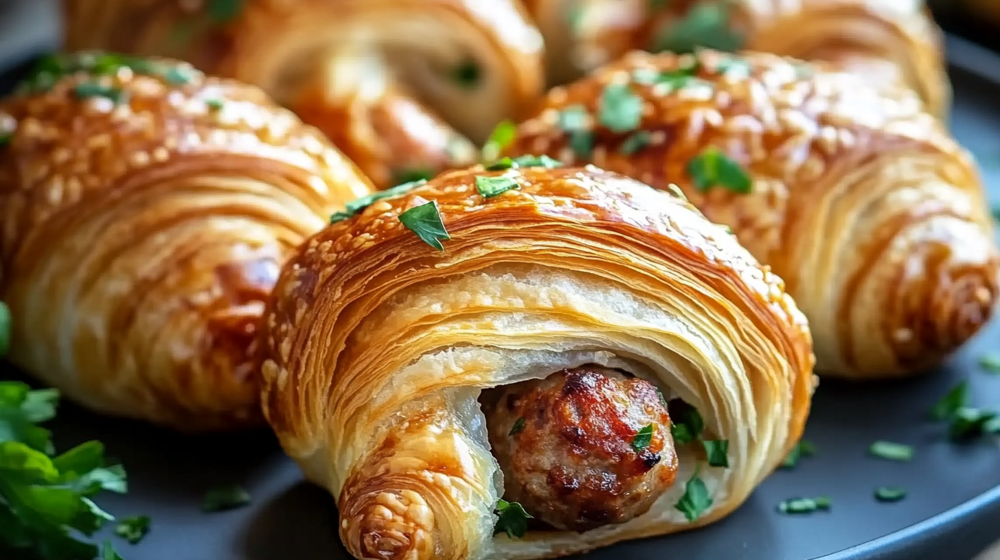 Stuffed Sausage Croissants