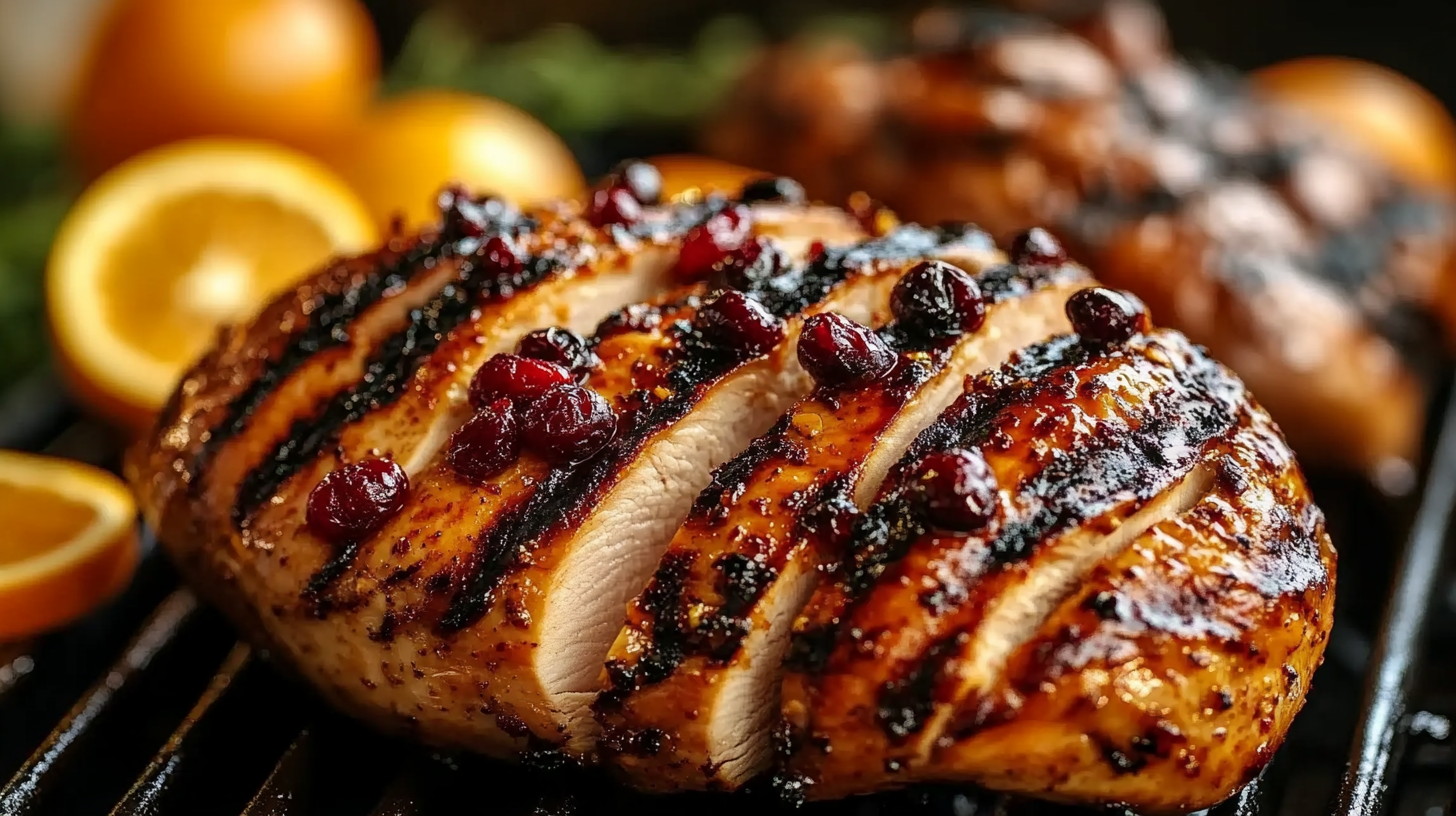 Grilled Turkey with Cranberry-Orange Marinade Recipe 3 Grilled Turkey with Cranberry-Orange Marinade