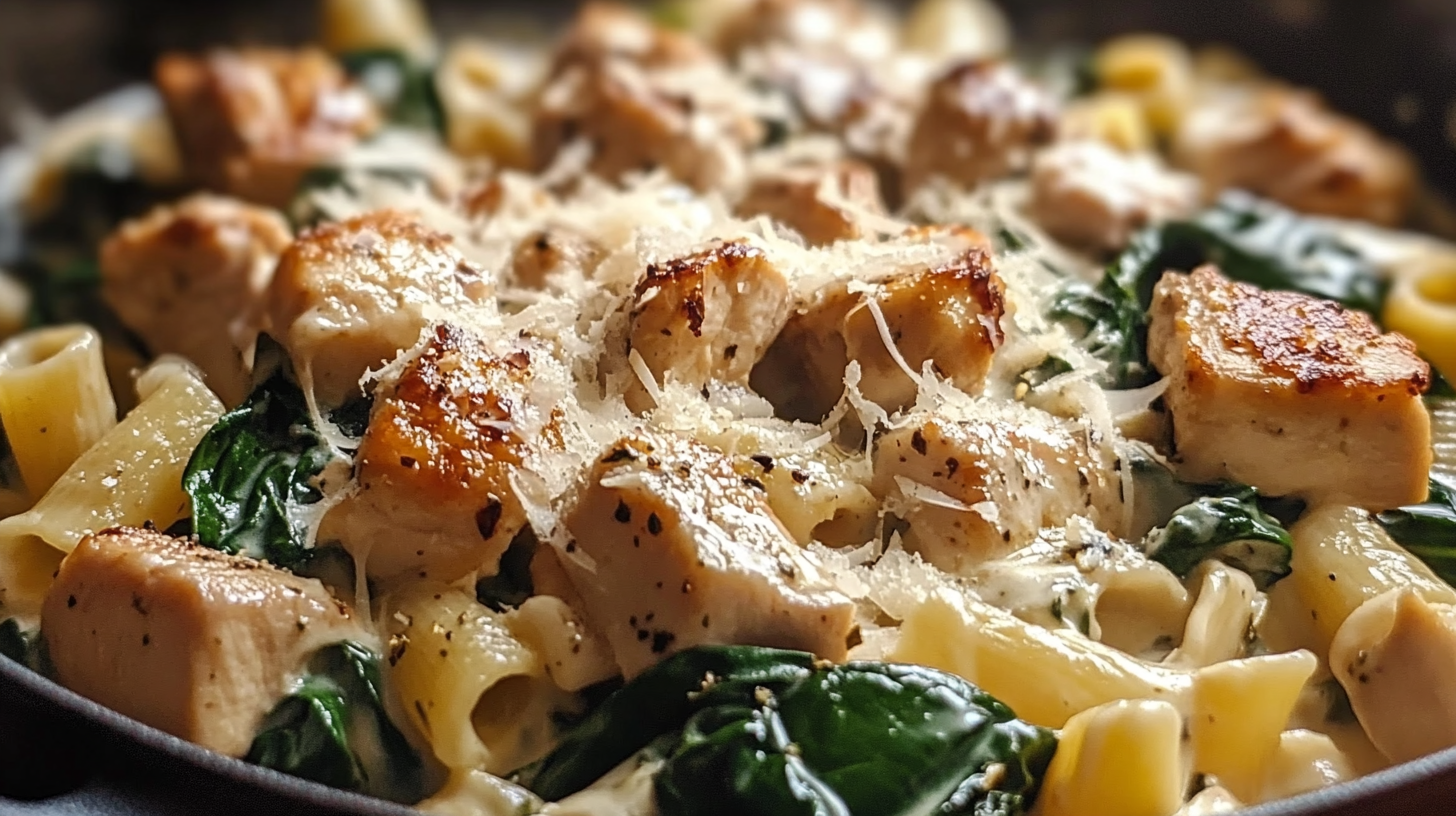 Tuscan Chicken Pasta with Spinach and Parmesan Cream Sauce 5 Tuscan Chicken Pasta with Spinach and Parmesan Cream Sauce
