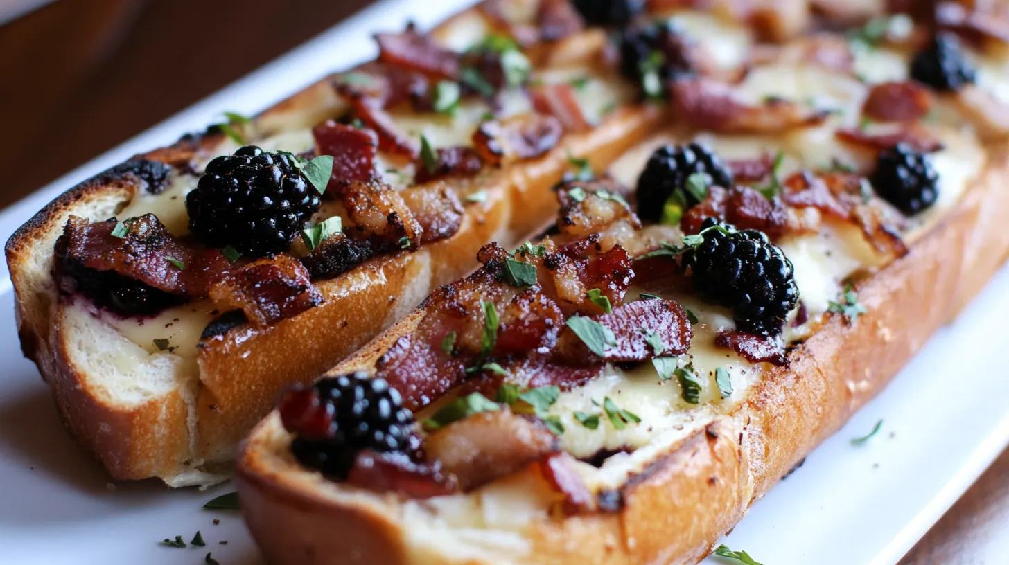 Blackberry and Brie Grilled Cheese Bread
