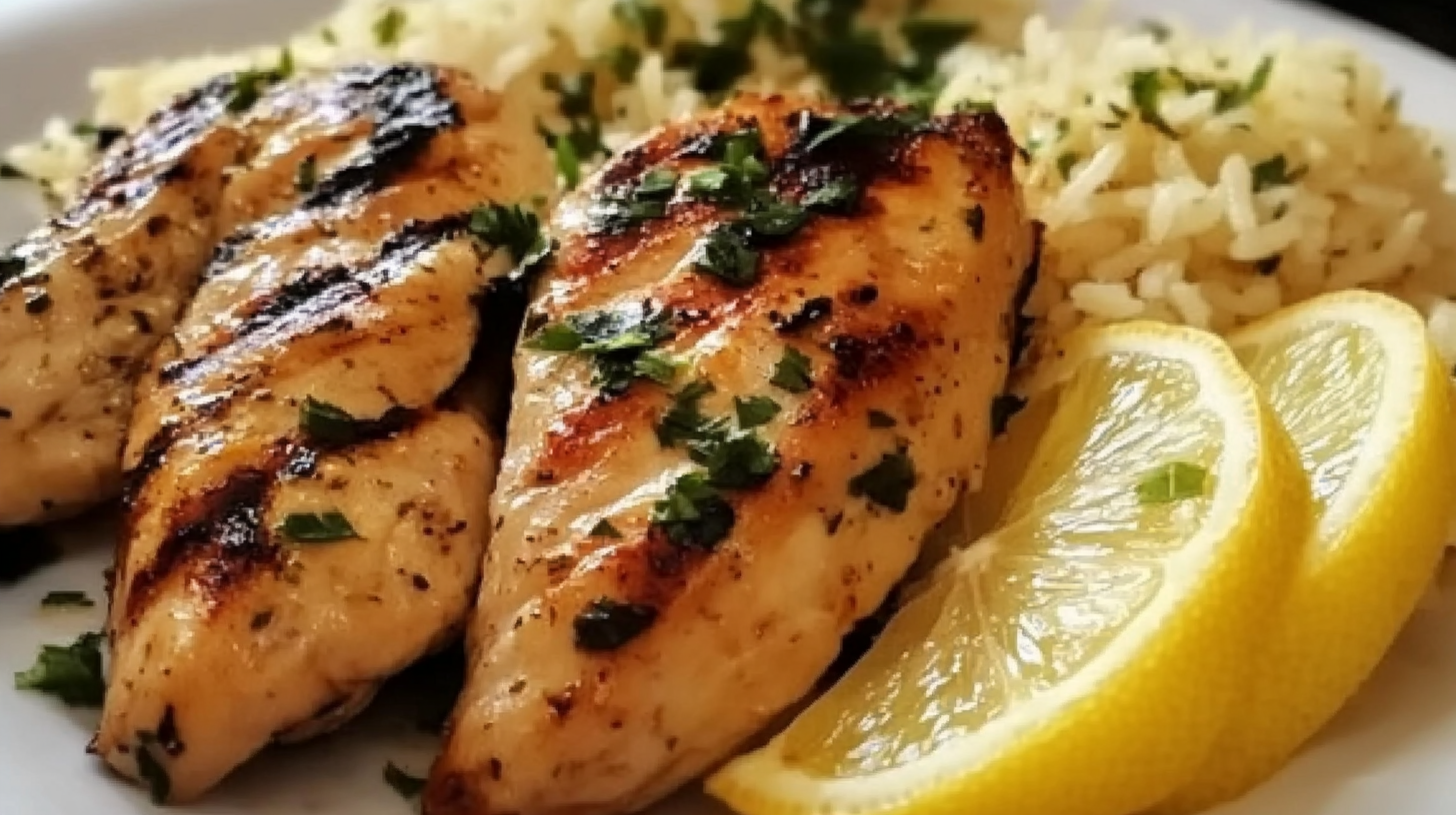 Greek Chicken and Lemon Rice