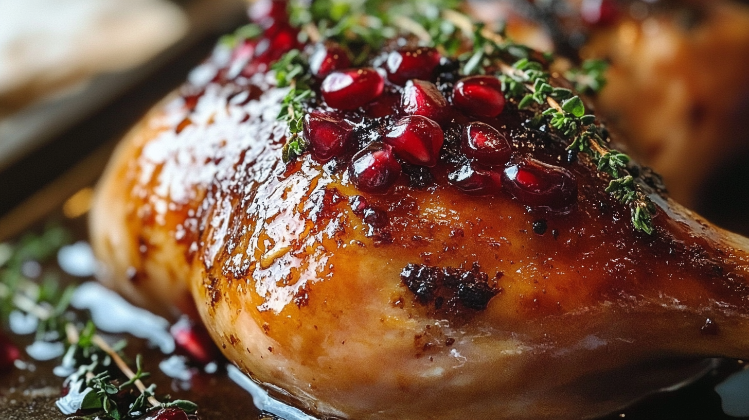 Pomegranate-Glazed Turkey with Thyme