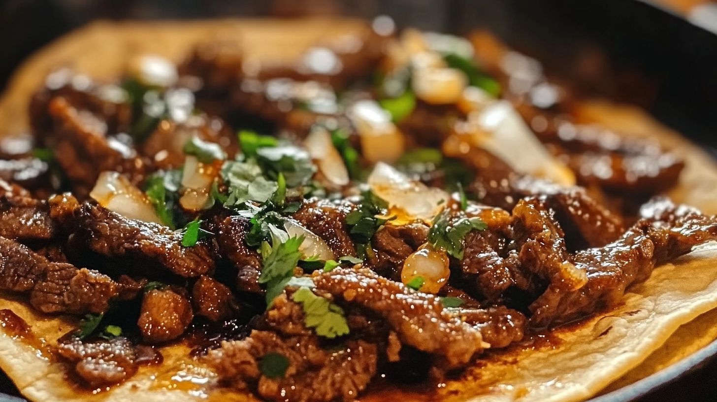 Garlic Butter Honey BBQ Beef Tacos 2 Garlic Butter Honey BBQ Beef Tacos