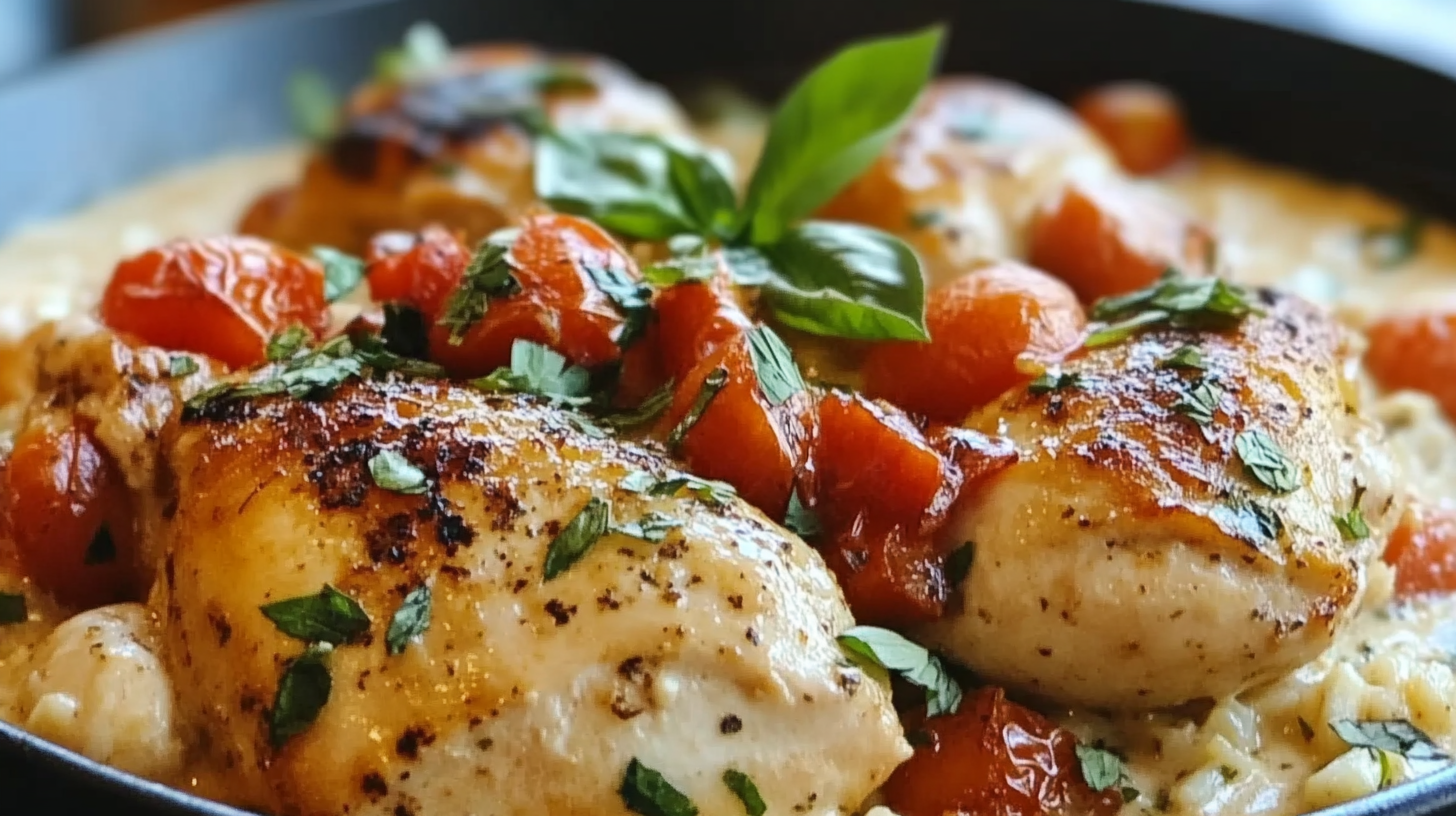 One Pan Creamy Tuscan Chicken