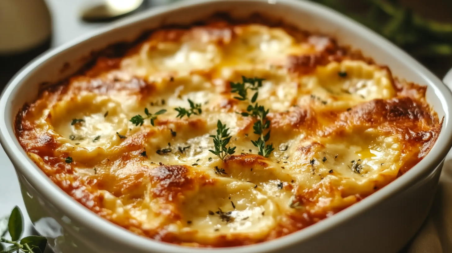 Crockpot Ravioli Lasagna