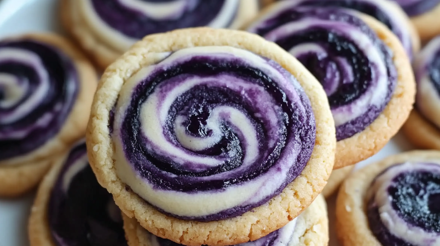 Blueberry Cheesecake Swirl Cookies