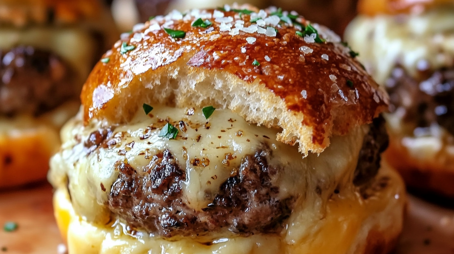 Garlic Parmesan Cheeseburger Bombs Recipe 3 Garlic Parmesan Cheeseburger Bombs