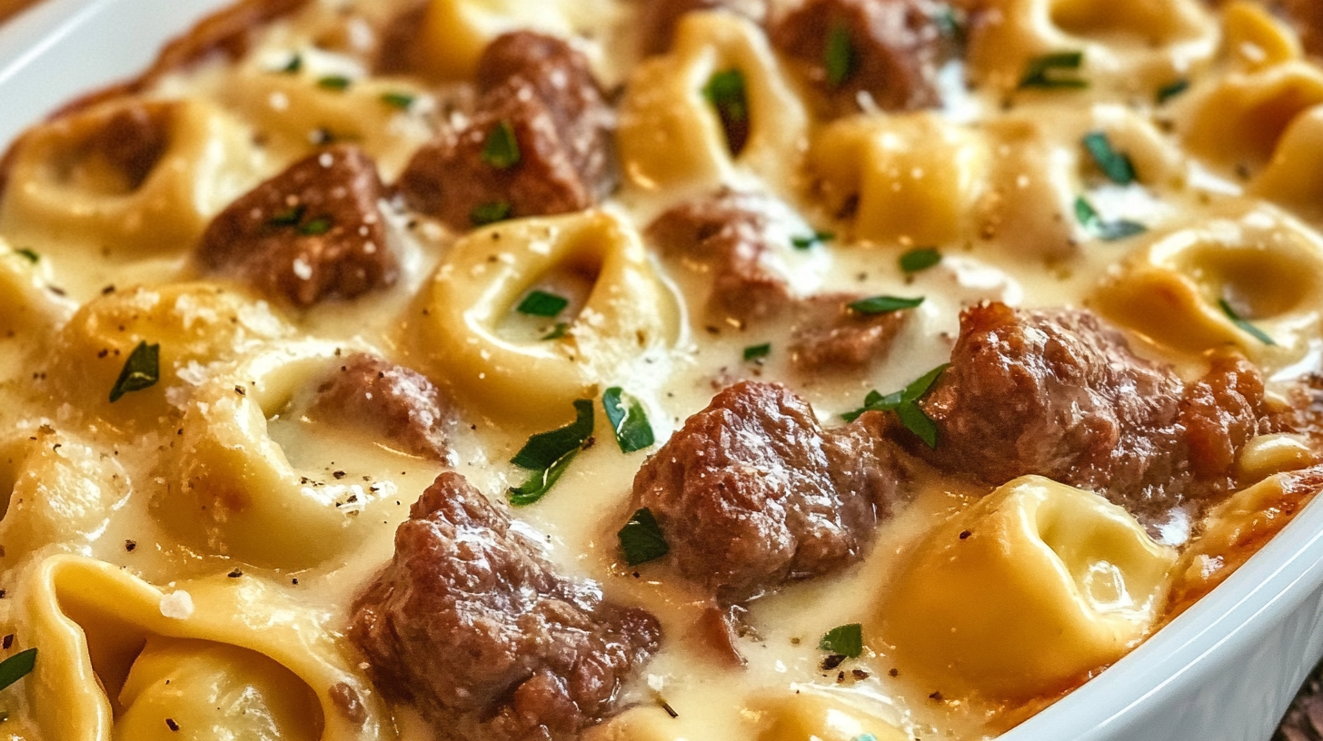Beef Tortellini Alfredo