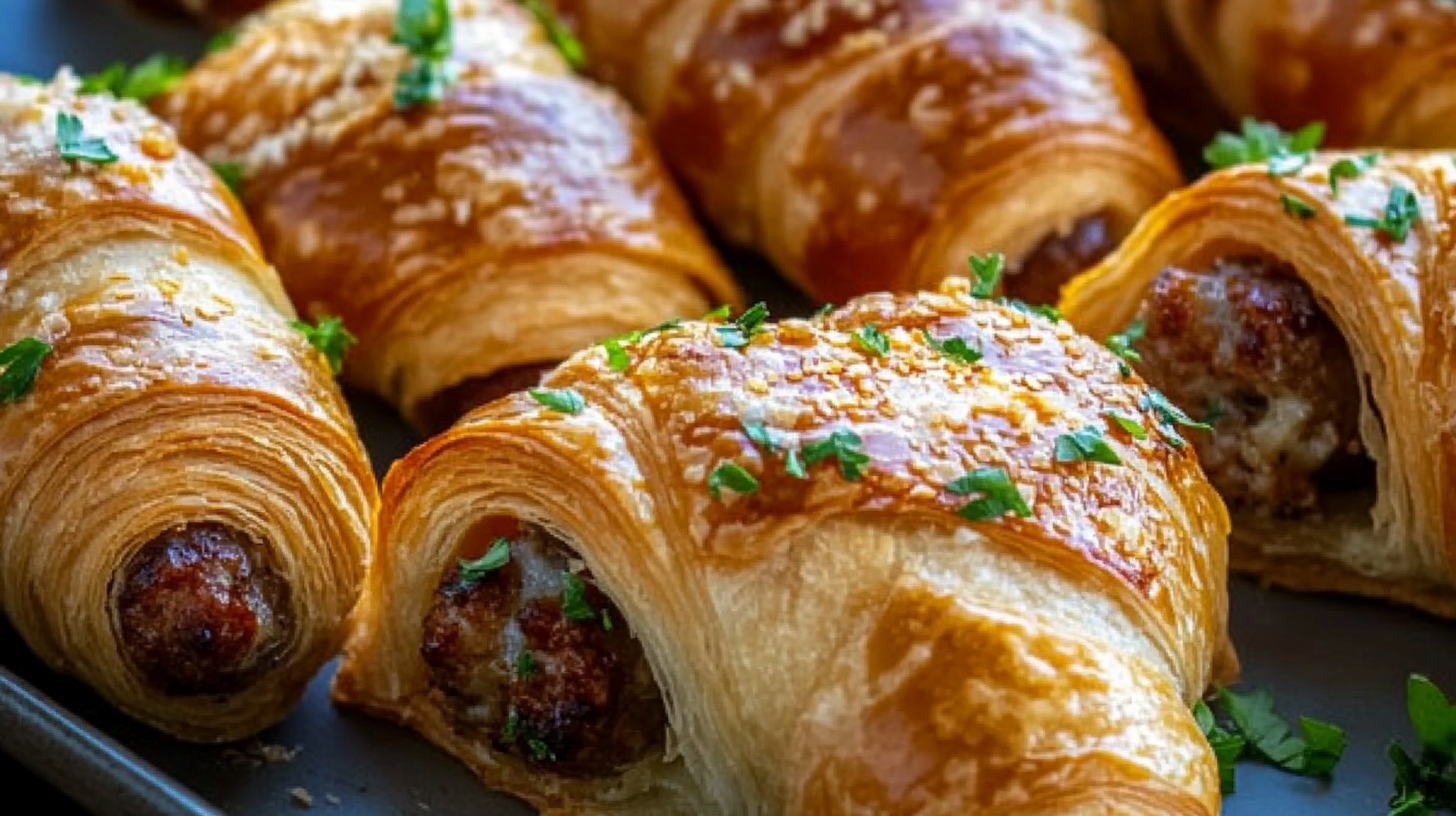 Stuffed Sausage Croissants