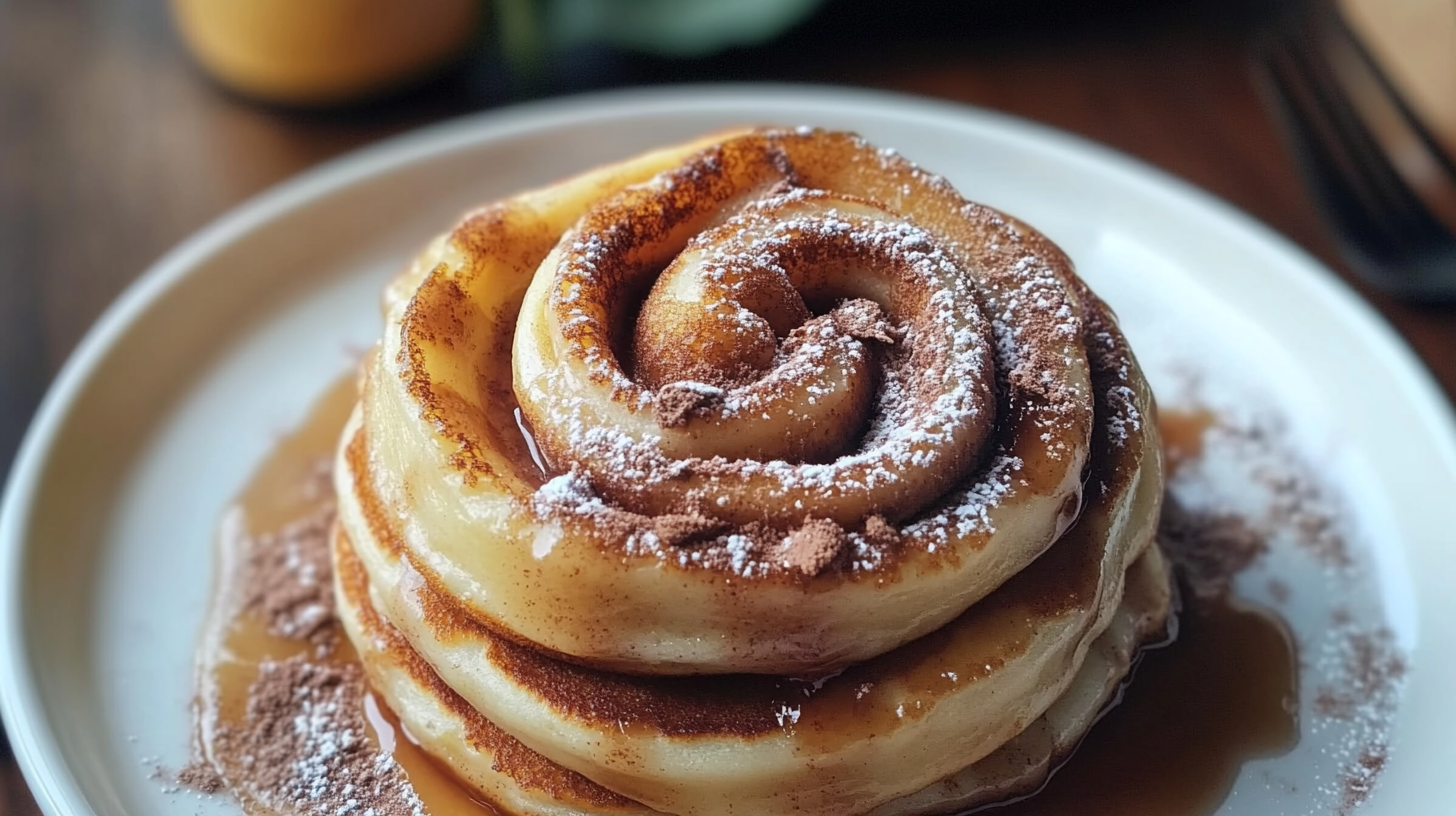 Cinnamon Roll Pancakes