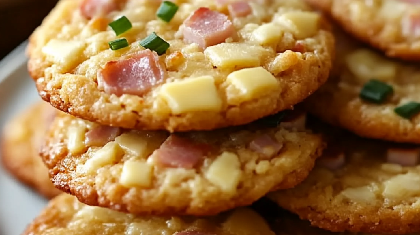 Savory Ham and Cheese Cookies