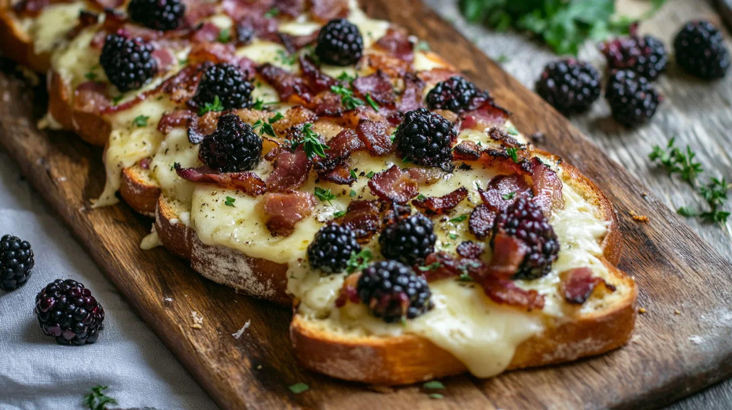 Blackberry and Brie Grilled Cheese Bread