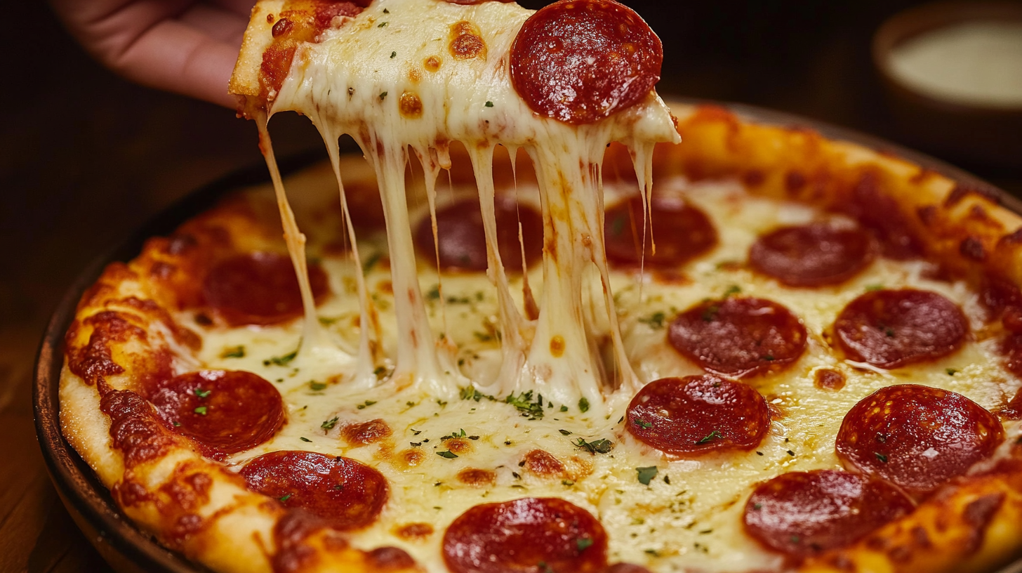 Goat Cheese Pepperoni Pizza Dip