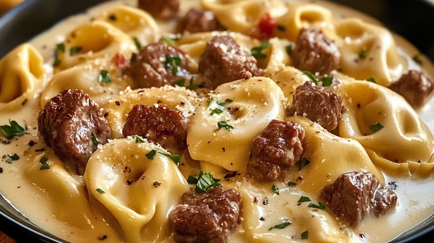The Best Beef Tortellini Alfredo 3 Beef Tortellini Alfredo