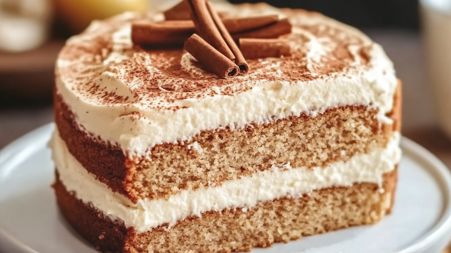 Applesauce Cake with Cinnamon Cream Cheese Frosting