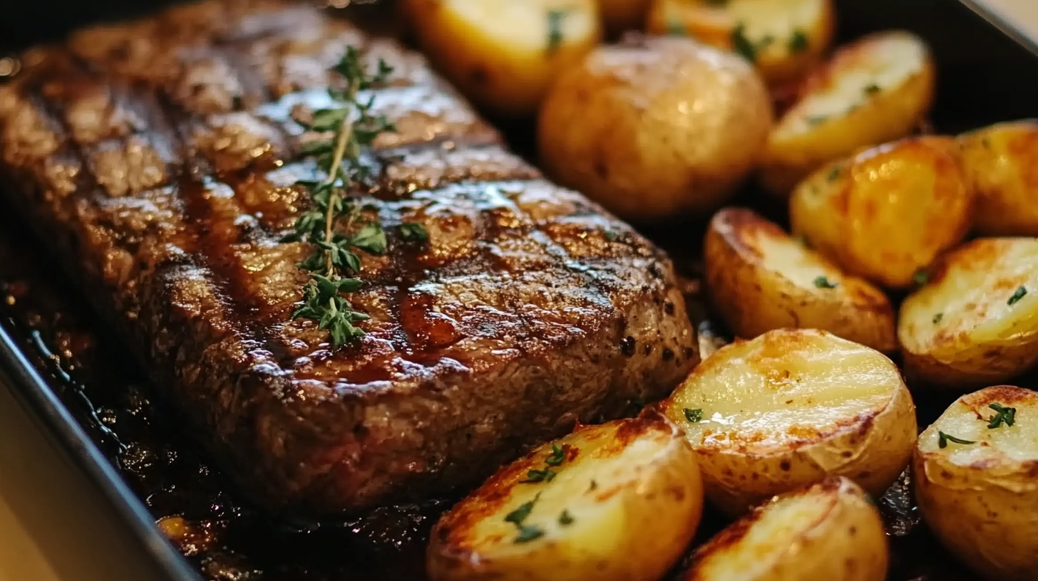 Steak and Baked Potatoes