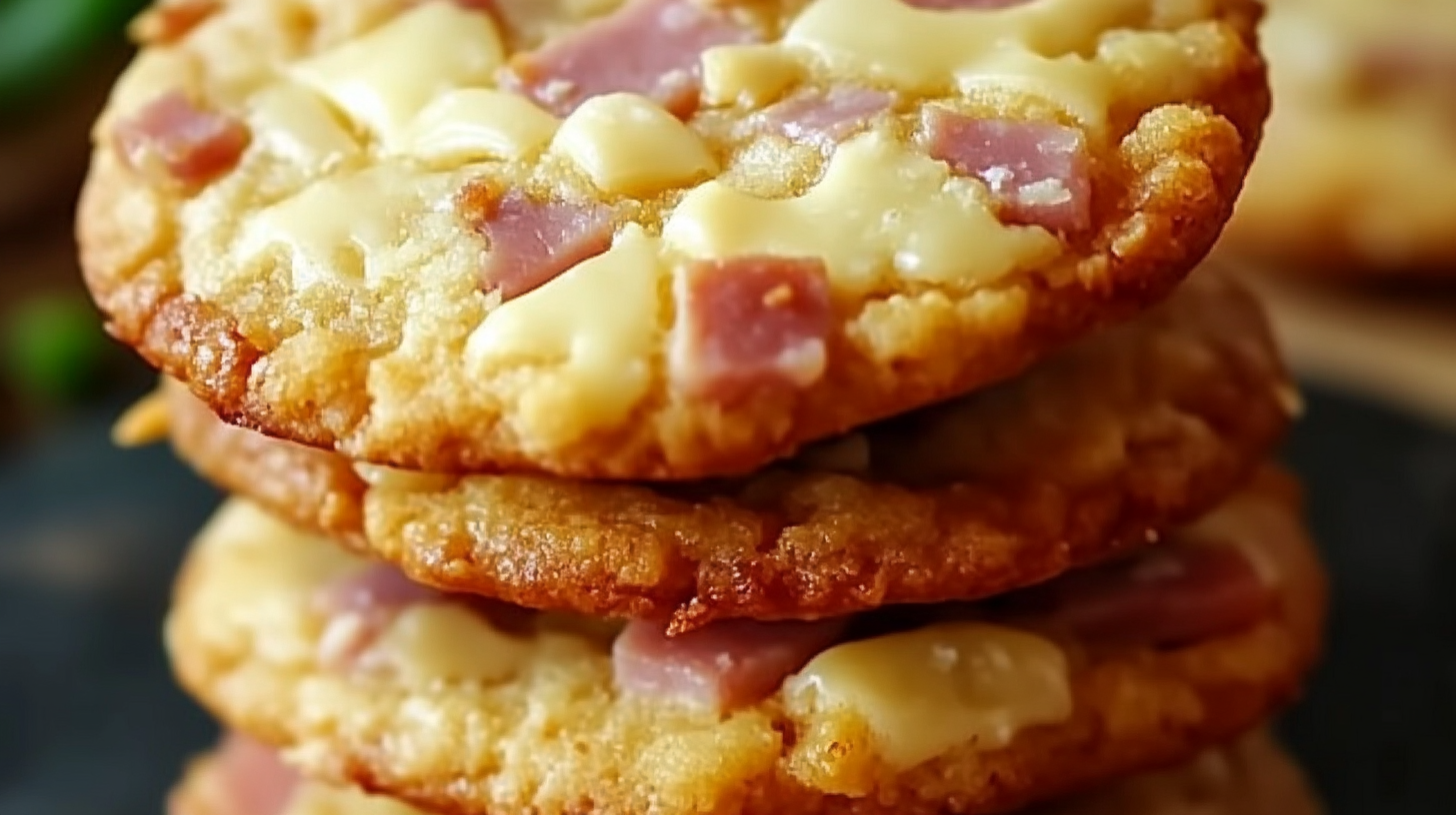 Savory Ham and Cheese Cookies