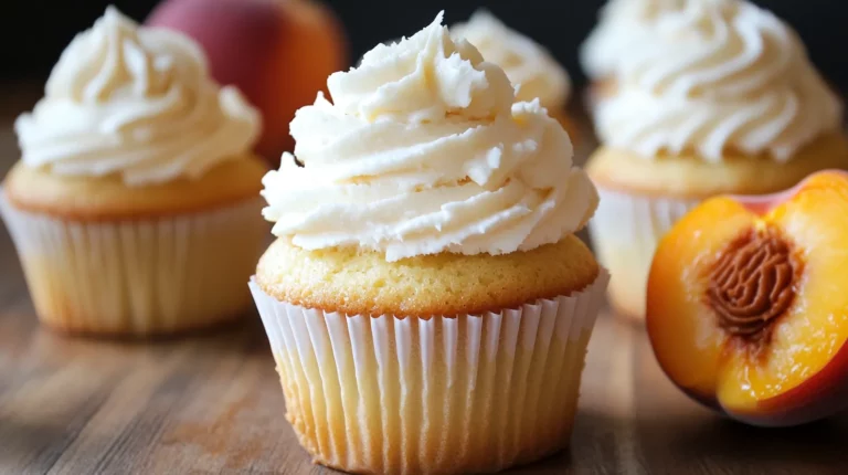 The Best Honey Peach Cream Cheese Cupcakes 6 Honey Peach Cream Cheese Cupcakes