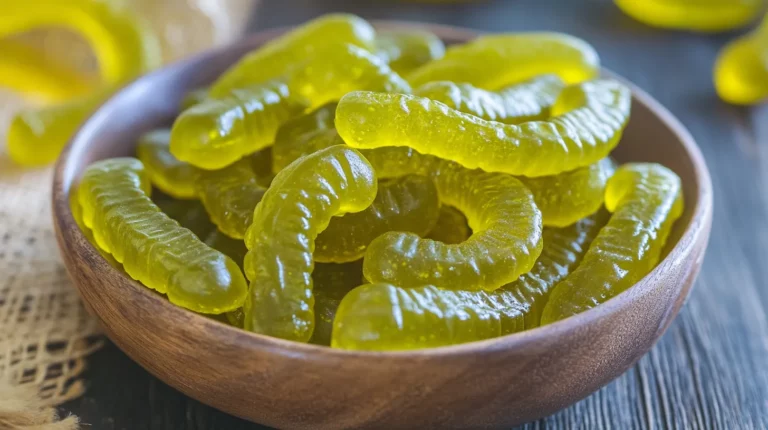 Homemade Dill Pickle Gummy Worms 5 Homemade Dill Pickle Gummy Worms
