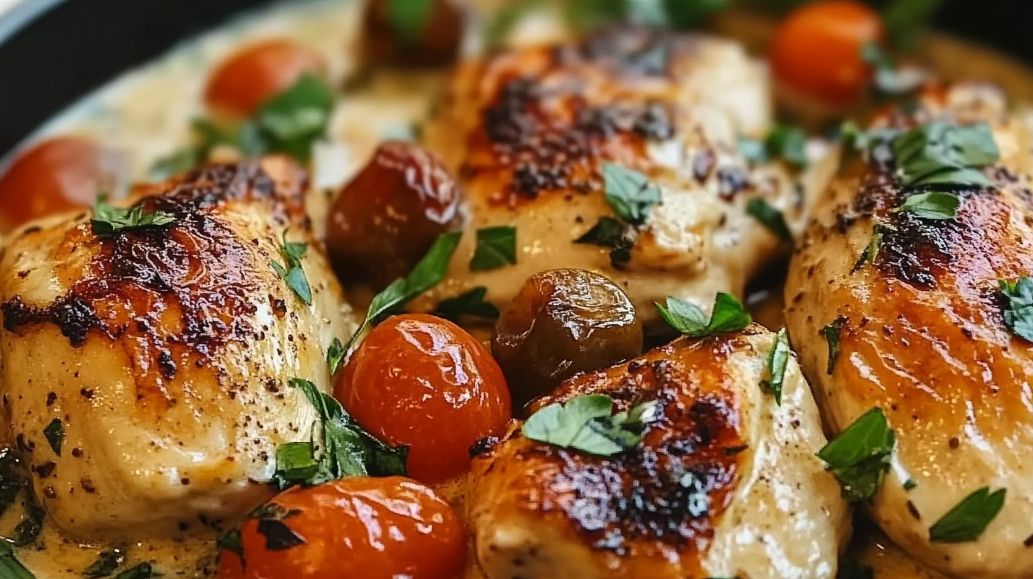 One Pan Creamy Tuscan Chicken