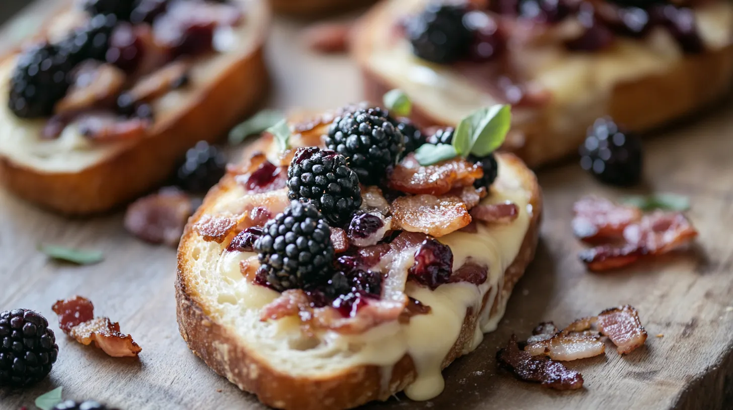 Blackberry and Brie Grilled Cheese Bread