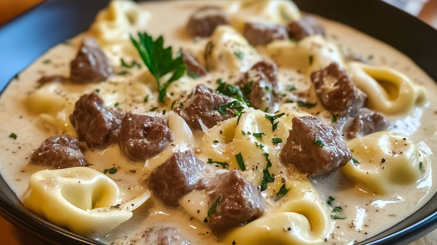 The Best Beef Tortellini Alfredo 2 Beef Tortellini Alfredo