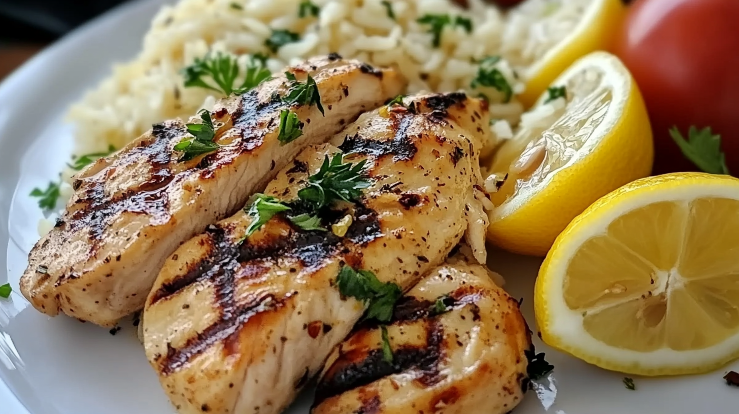 Greek Chicken and Lemon Rice Recipe