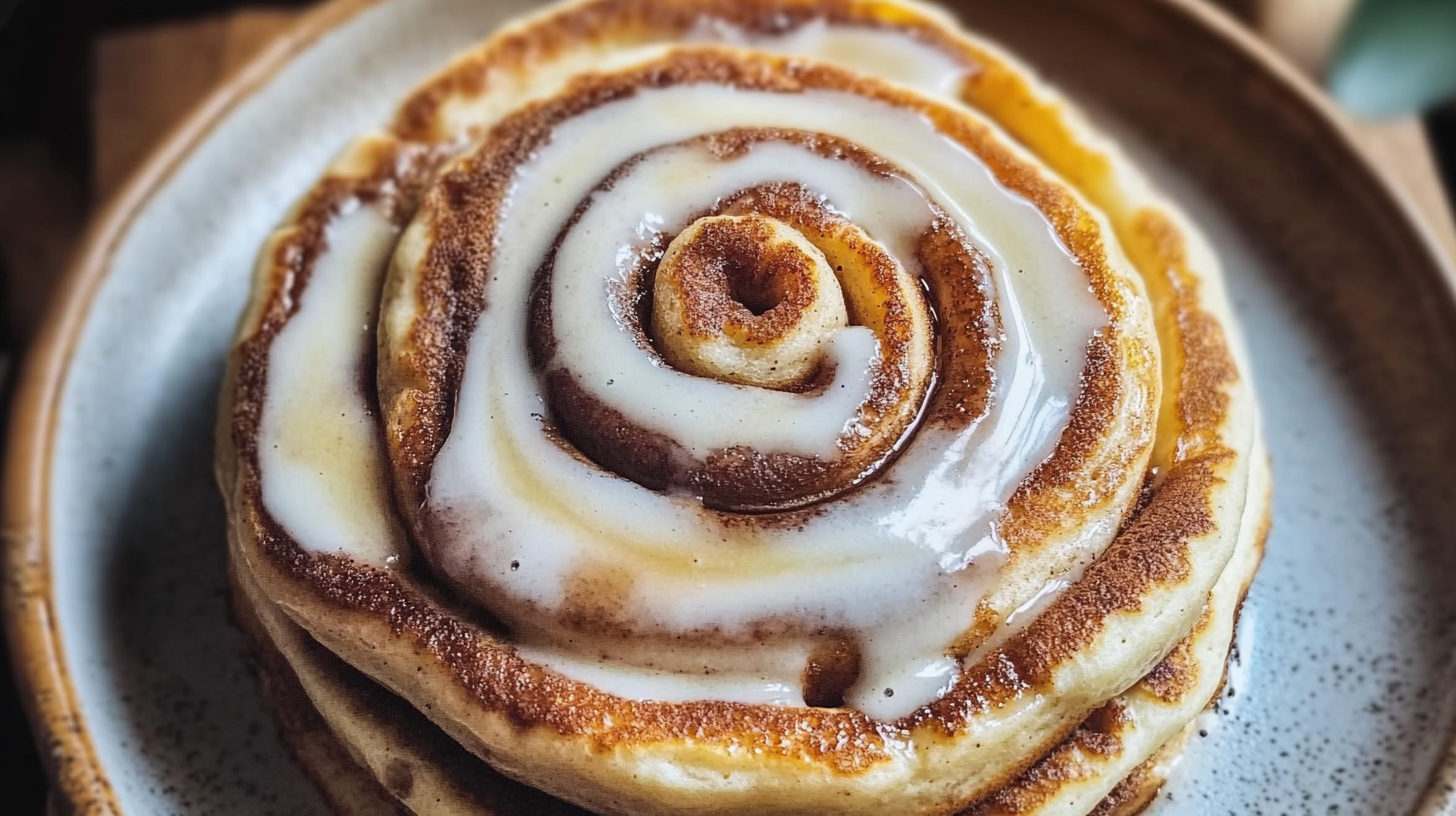 Cinnamon Roll Pancakes Recipe