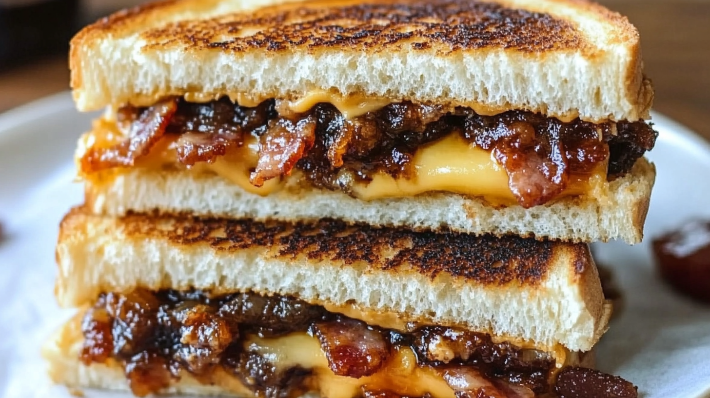 Bacon Jam Grilled Cheeseburgers