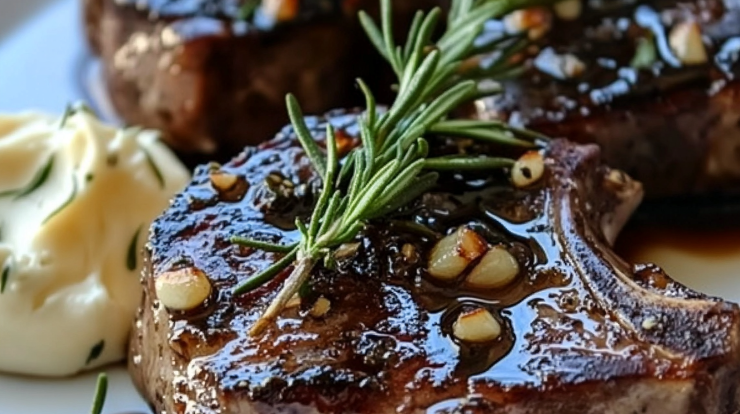 Balsamic Marinated Lamb Chops with Rosemary Garlic Butter 3 Balsamic Marinated Lamb Chops with Rosemary Garlic Butter