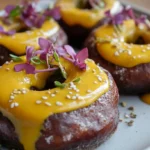 Venison Donuts with Mustard Glaze