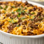 Venison Stroganoff Casserole with Egg Noodles