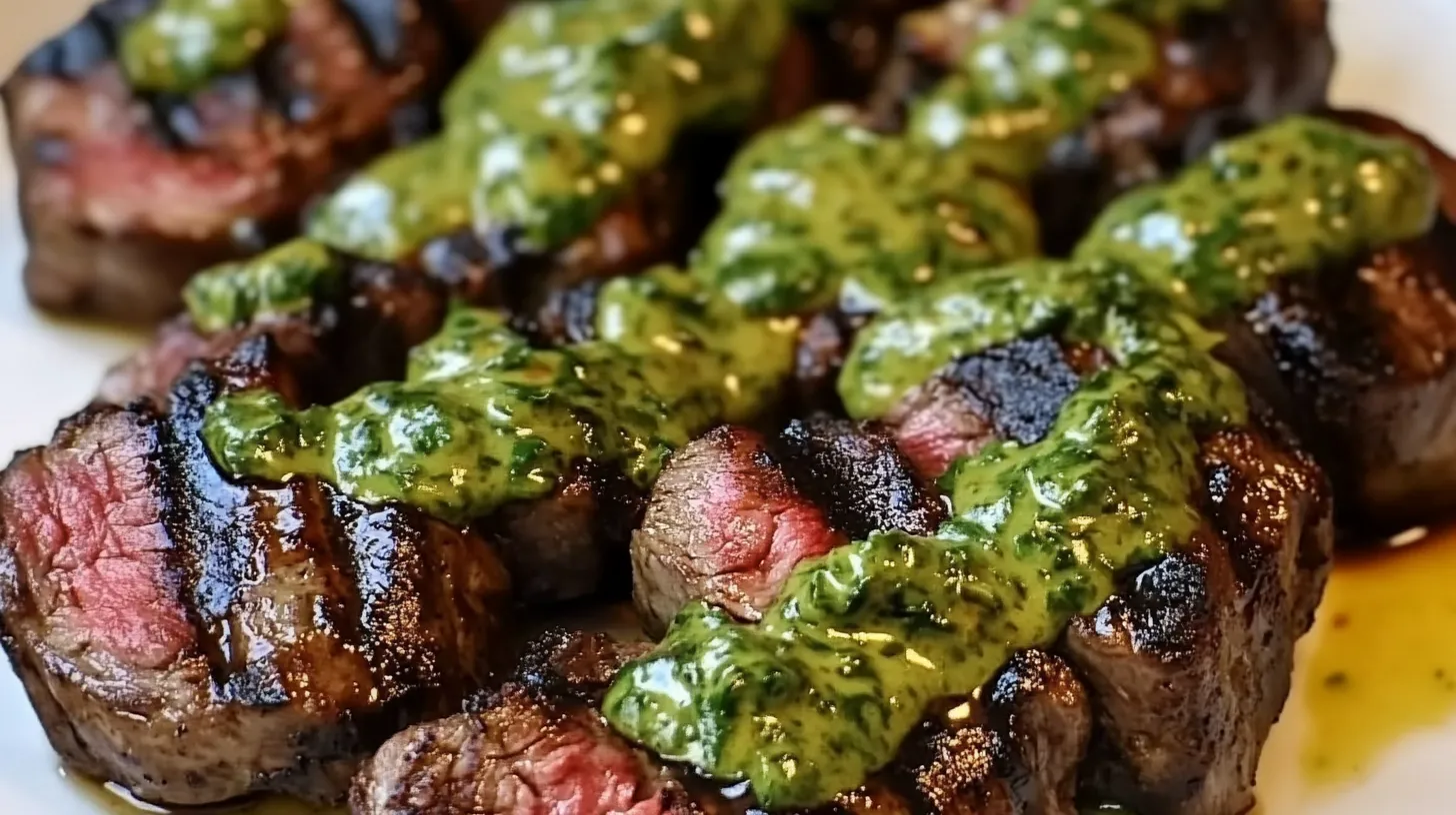 Venison Backstrap with Jalapeño Cilantro Sauce