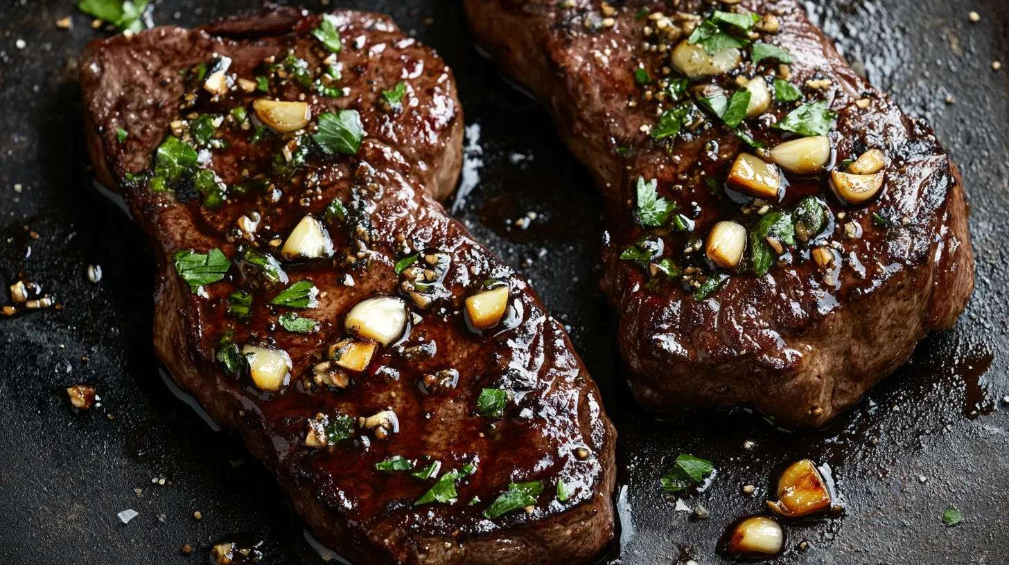 Balsamic-Glazed Venison Steaks with Garlic – Juicy & Flavorful!